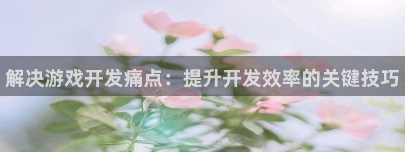 沐鸣注册注册：解决游戏开发痛点：提升开发