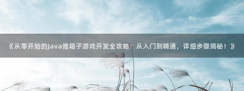 沐鸣怎么注册：《从零开始的Java推箱子