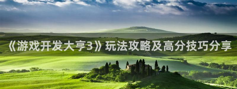 沐鸣娱乐注册登录平台官网：《游戏开发大亨