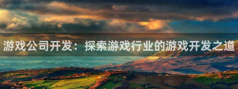沐鸣登录网址：游戏公司开发：探索游戏行业