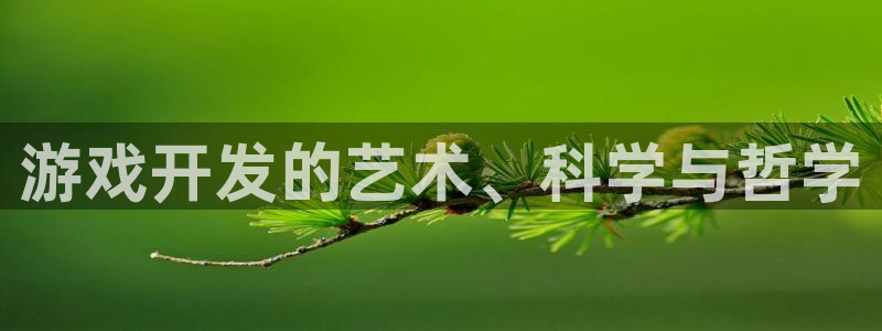 沐鸣1平台：游戏开发的艺术、科学与哲学