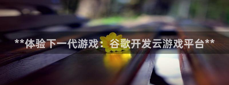 沐鸣科技游戏：**体验下一代游戏：谷歌开