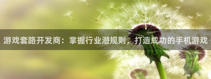 沐鸣娱乐官方平台：游戏套路开发商：掌握行