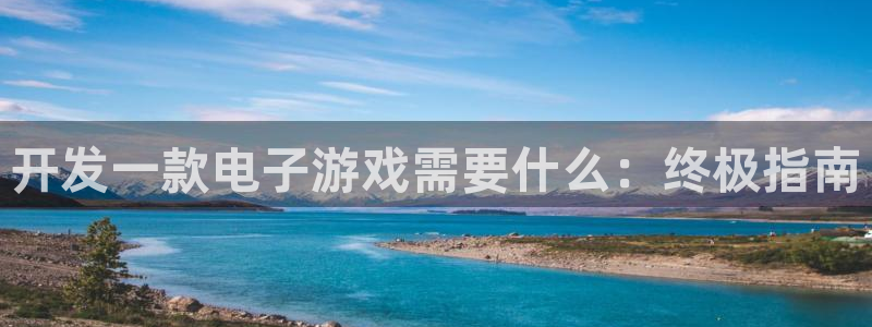 沐鸣平台代理注册多少钱：开发一款电子游戏