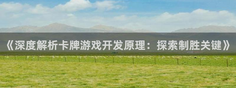 沐鸣科技做的游戏叫什么：《深度解析卡牌游