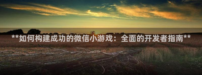 沐鸣科技做的游戏有哪些：**如何构建成功