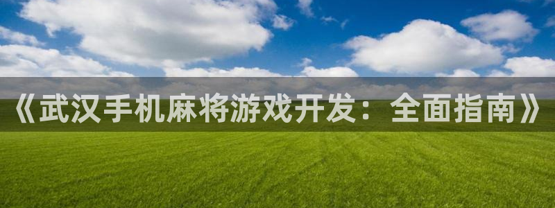 沐鸣1登录地址：《武汉手机麻将游戏开发：