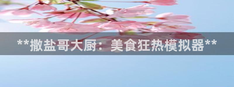 沐鸣注册：**撒盐哥大厨：美食狂热模拟器